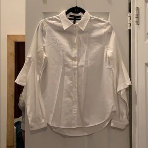 BCBGMAXAZRIA open sleeve top